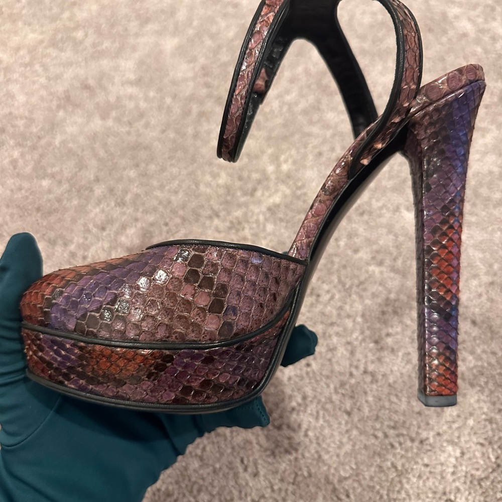 Gucci Charlotte Python Platform Women's Multicolo… - image 7